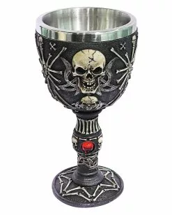 Totenkopf Skelett Kelch