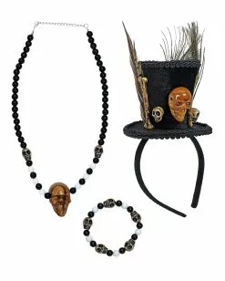 Voodoo Priester Kostüm Accessoire Set