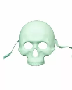 Weiße Totenkopf Halbmaske