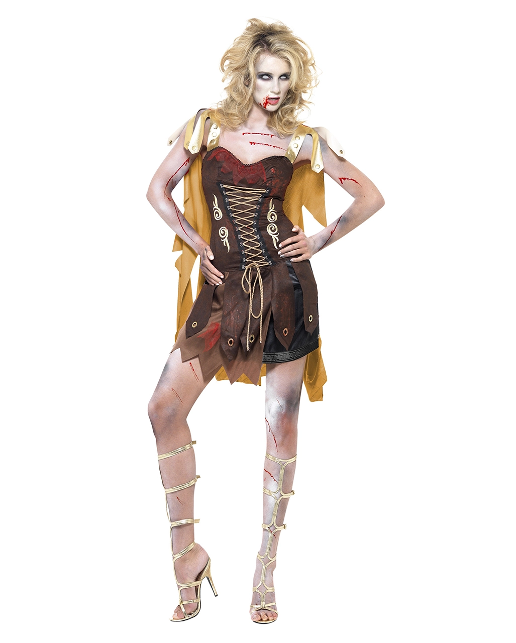 Gladiator Zombie Kostüm Für Damen – Bild 2